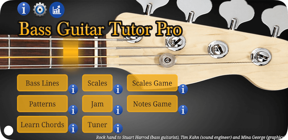 Cover Image of Bass Guitar Tutor Pro vSamples MOD APK (Full Version)