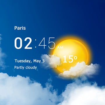 Cover Image of Transparent Clock and Weather v5.11.1 APK + MOD (Premium Unlocked)